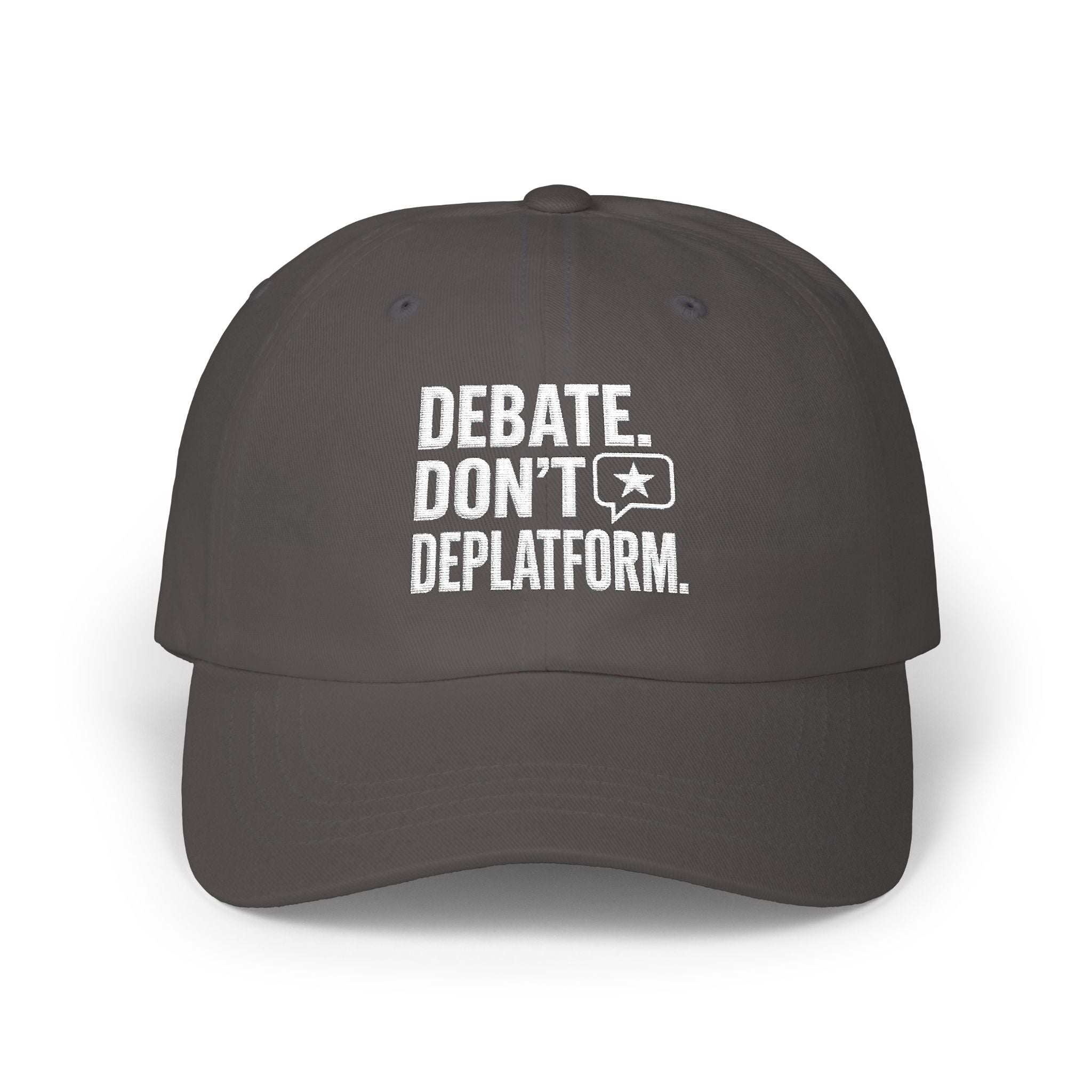 "Debate, Don't Deplatform" Dad Hat