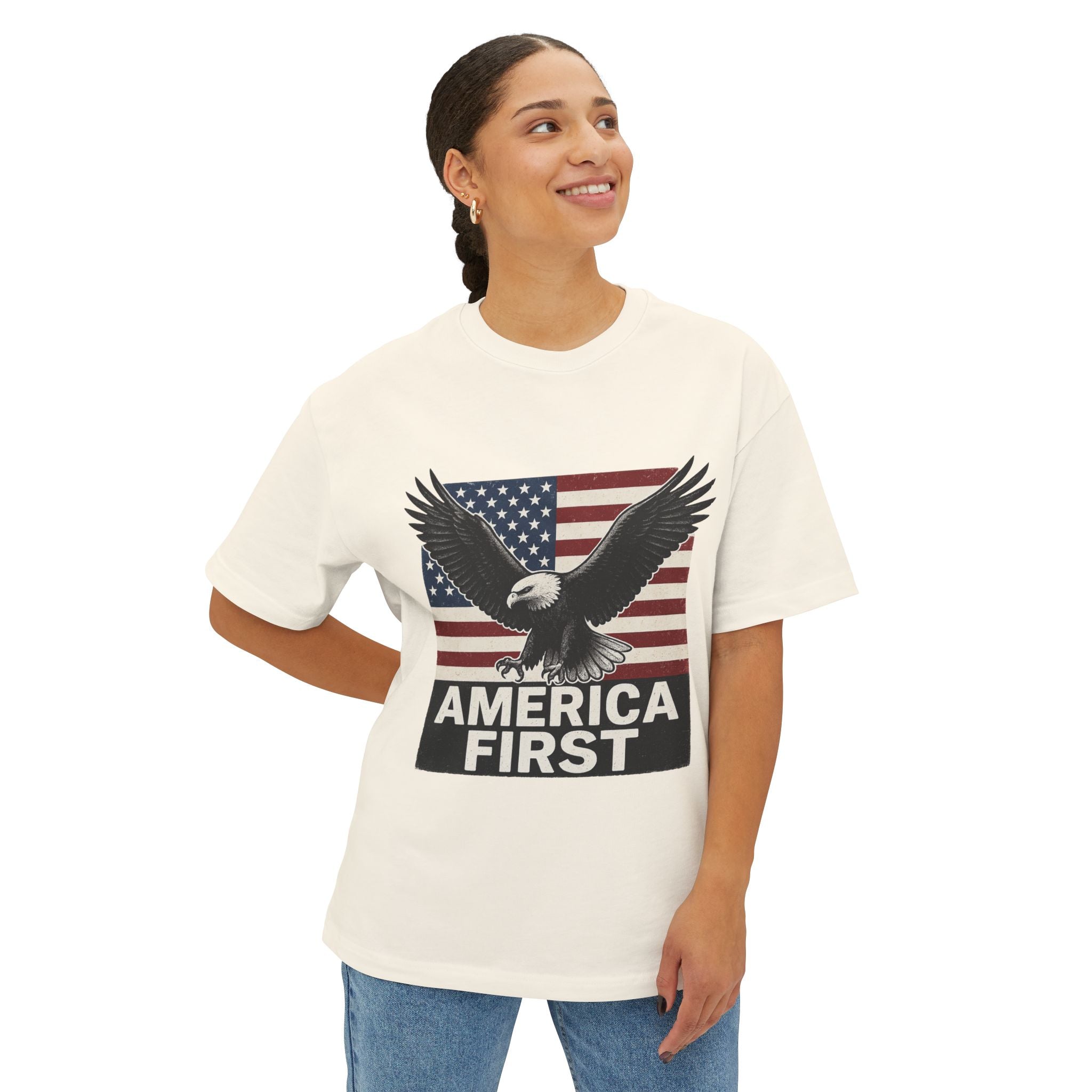 "America First" Oversized Tee