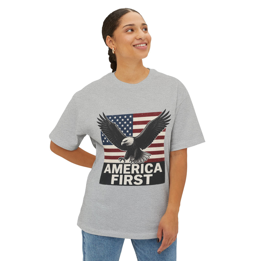 "America First" Oversized Tee