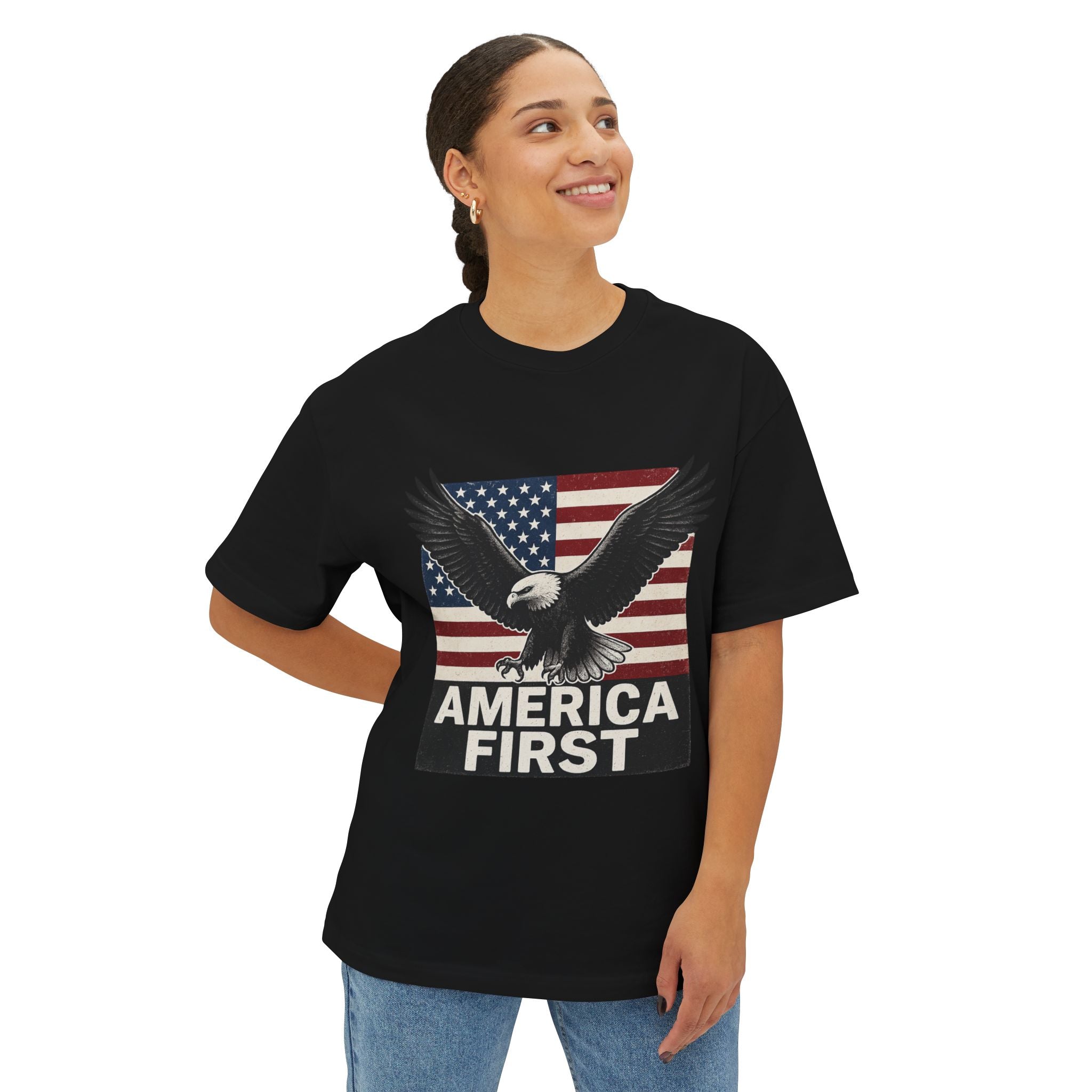 "America First" Oversized Tee