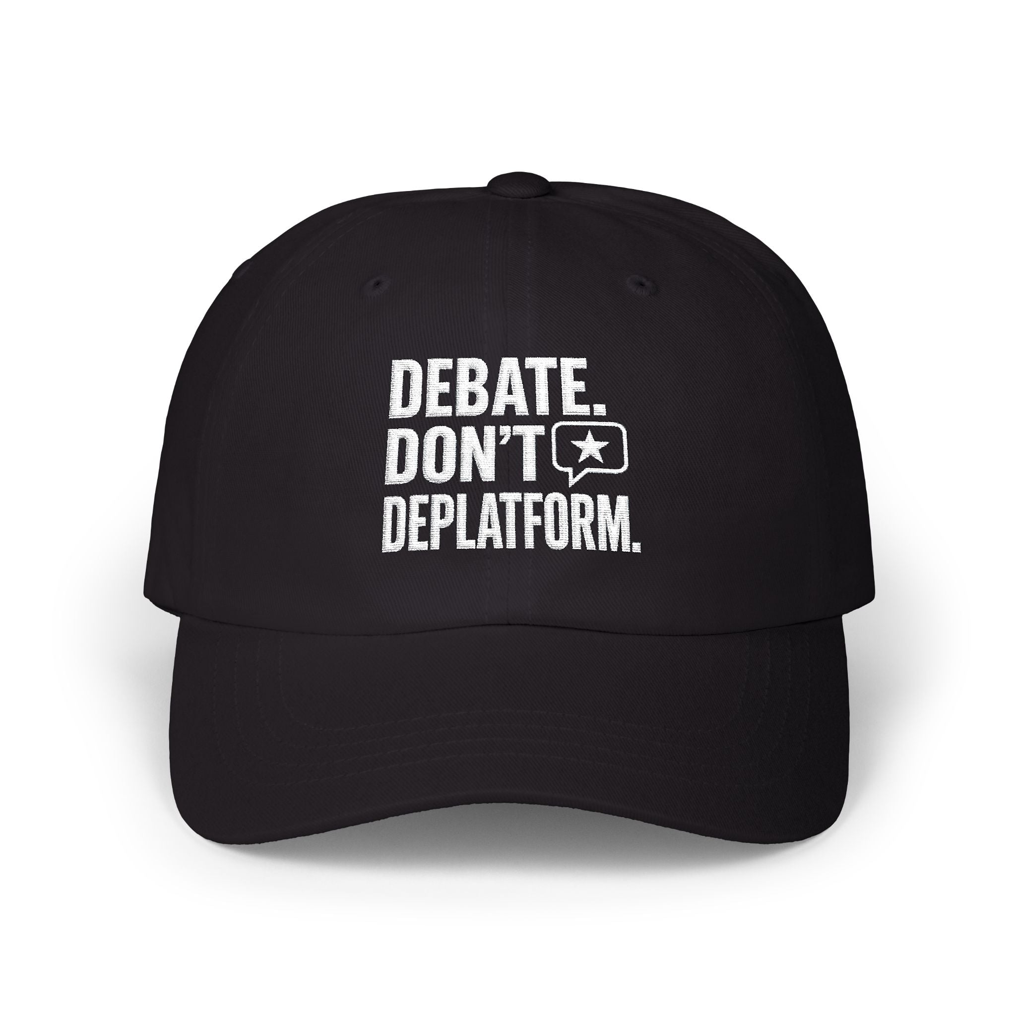 "Debate, Don't Deplatform" Dad Hat