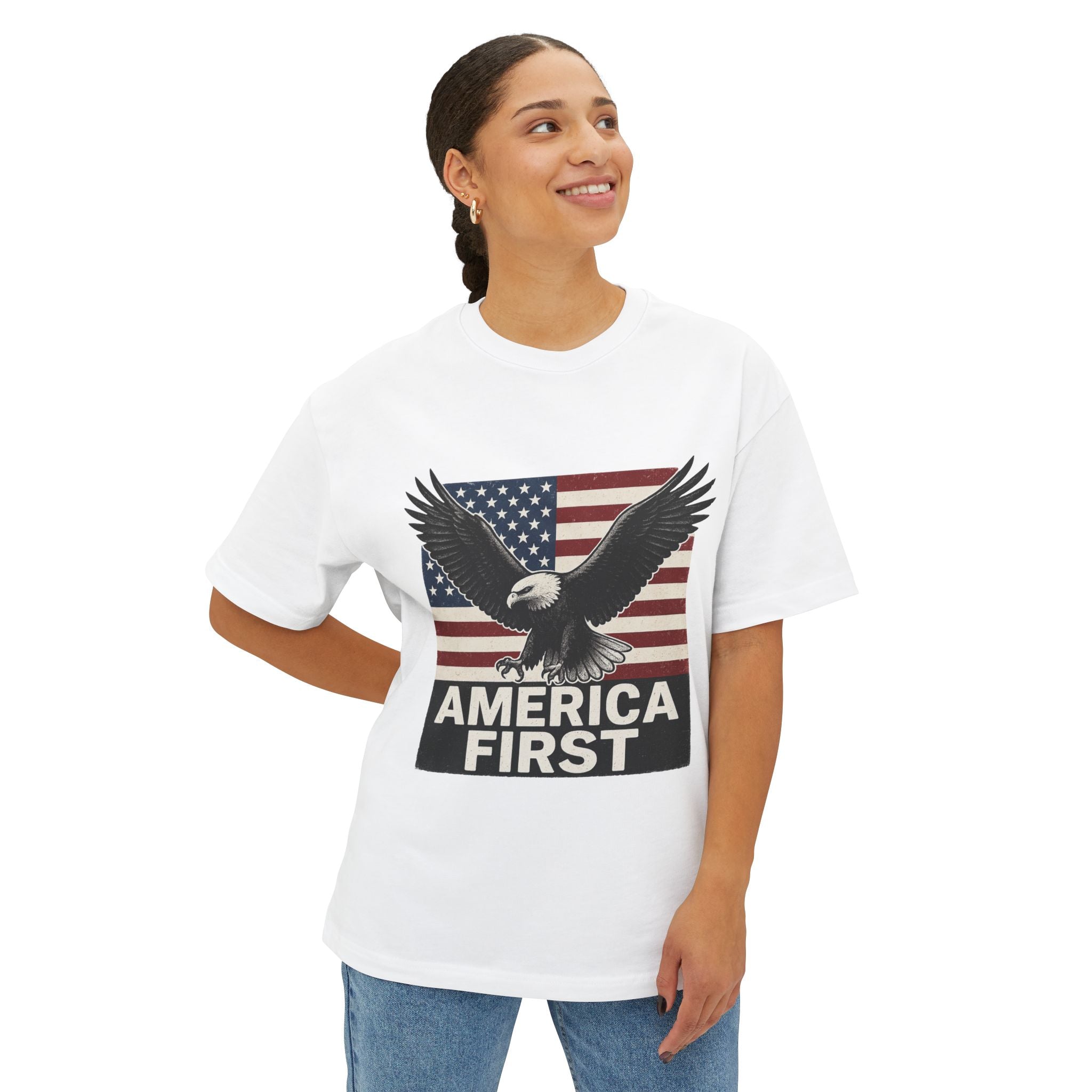 "America First" Oversized Tee